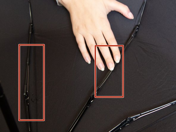 How to Reattach a Metal Rib to Fabric Panel on an Umbrella: step 3, image 1 of 1
