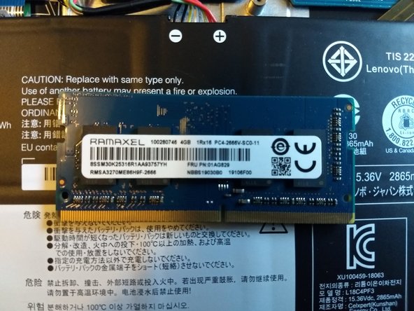 Lenovo IdeaPad Flex 14API Upgrade Guide, RAM: crwdns2935265:05crwdnd2935265:03crwdnd2935265:03crwdne2935265:0