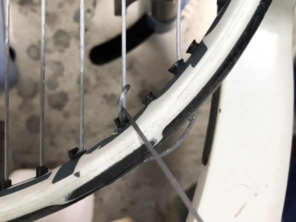 How to String a Tennis Racket, Knot the main string: crwdns2935265:05crwdnd2935265:02crwdnd2935265:02crwdne2935265:0