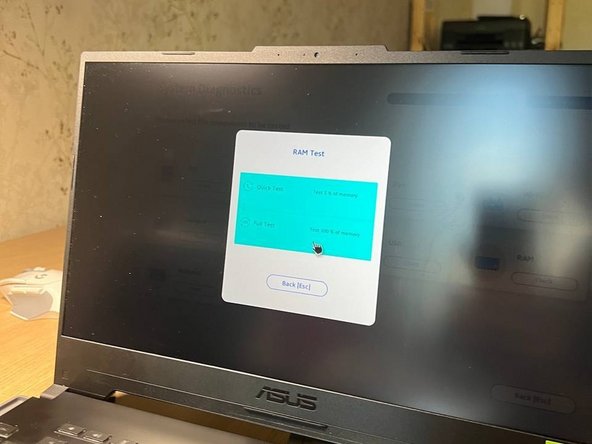 ASUS TUF Gaming A15 (2023) FA507XI RAM Replacement, RAM test: crwdns2935265:014crwdnd2935265:02crwdnd2935265:03crwdne2935265:0