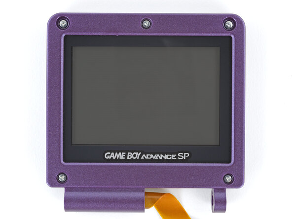 How to Reshell Your Game Boy Advance SP, Install the screen screws: crwdns2935265:040crwdnd2935265:02crwdnd2935265:02crwdne2935265:0