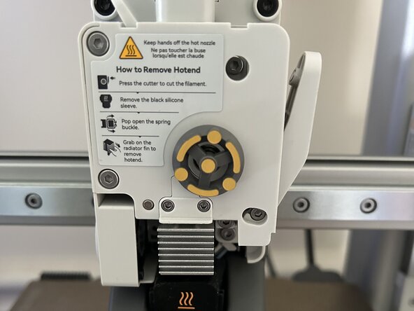 Bambu A1 Mini Hotend Assembly Replacement, Take off front pannel: шаг 2, изображение 2 из 2