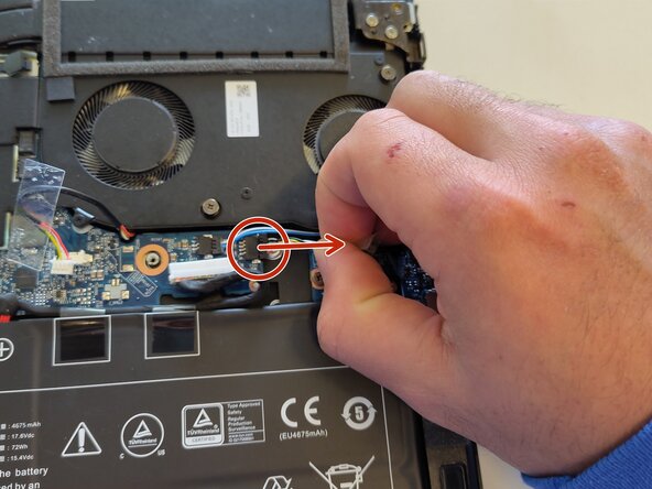 Display separation for V540TU, Heatsink 1: step 4, image 3 of 3