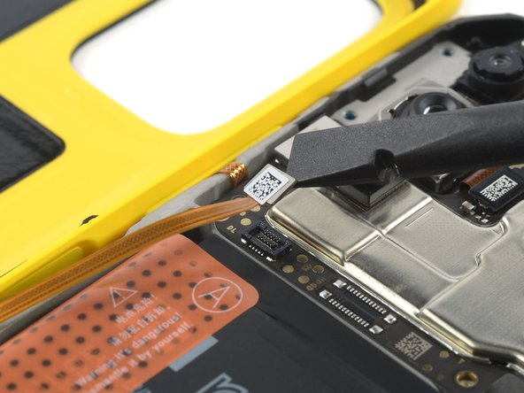 Xiaomi Poco M3 Battery Replacement, Disconnect the fingerprint sensor cable: step 13, image 2 of 2