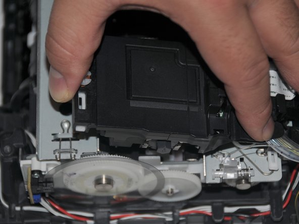 Brother MFC-490CW Print head Replacement, Removing the print head from the rails.: crwdns2935265:019crwdnd2935265:02crwdnd2935265:03crwdne2935265:0