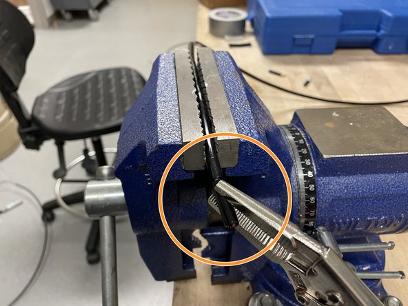 GI Node with Pressure Transducer Assembly, Stripping Pressure Transducer Wires: step 12, image 3 of 3