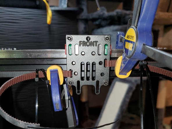 6. X Carriage and Belts, Belt Locker: crwdns2935265:013crwdnd2935265:02crwdnd2935265:03crwdne2935265:0