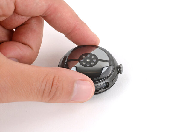 Google Pixel Watch 4 Screen Replacement, Move the back sensor glass and flip over the watch: adım 18, 3 resimden 2.