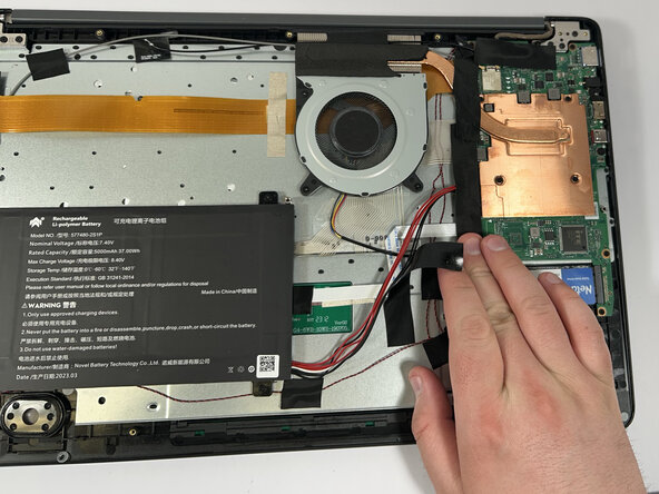SGIN X15S M.2 SSD Replacement, Unplugging SGIN X15S Battery: crwdns2935265:03crwdnd2935265:02crwdnd2935265:02crwdne2935265:0