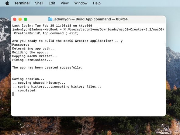 How to use the macOS Creator: 步骤 24 中的图像 2，3