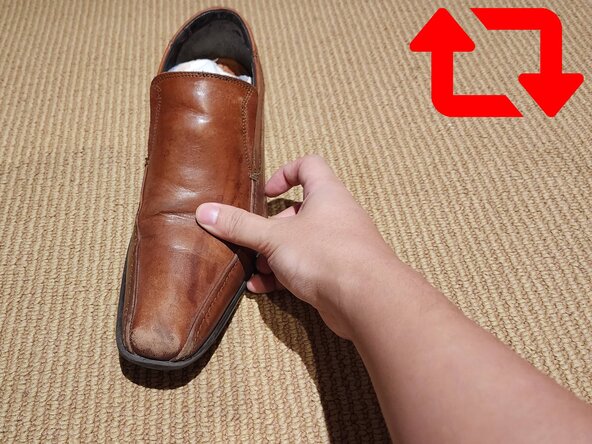 Removing Leather Shoe Creases with a Blow Dryer: step 5, image 2 of 2