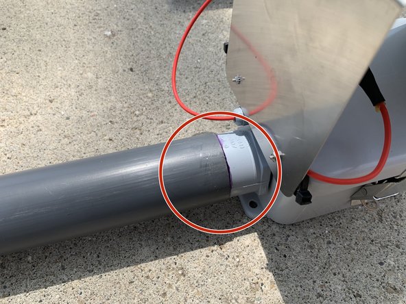 GI Node with Pressure Transducer Assembly, Attaching 2-inch PVC Pipe to Housing: step 16, image 3 of 3