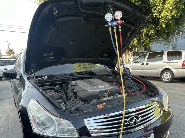 How to Recharge the A/C in a 2009 Infiniti G37: crwdns2935265:05crwdnd2935265:02crwdnd2935265:02crwdne2935265:0