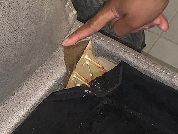 How to Repair the Hinges on a Sofa Storage Compartment: step 3, image 1 of 2