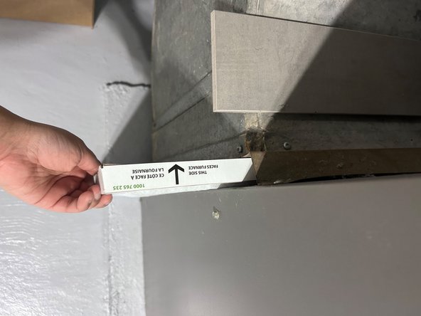 Reliance Furnace 1910724  Filter Replacement: step 5, image 1 of 1