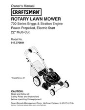 Craftsman Walk Behind Mower 917.370691 iFixit