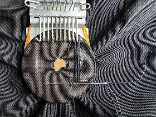 Woven Darning with a Speedy Weave, Continue the warp: crwdns2935265:07crwdnd2935265:03crwdnd2935265:03crwdne2935265:0