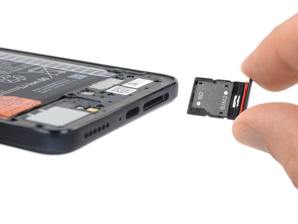 Xiaomi Redmi Note 11 Pro Screen Replacement, Eject the SIM card tray: crwdns2935265:08crwdnd2935265:03crwdnd2935265:03crwdne2935265:0