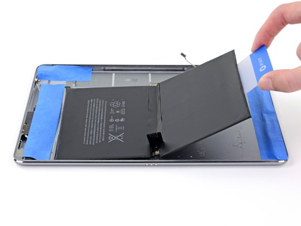 iPad Pro 9.7" Battery Replacement, Flip the bottom half of the battery over: step 120, image 2 of 3