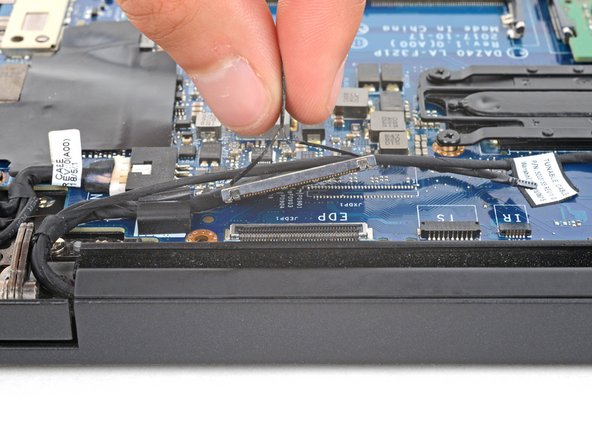 Dell Latitude 7490 Screen Replacement, Disconnect the display cable: step 14, image 2 of 2