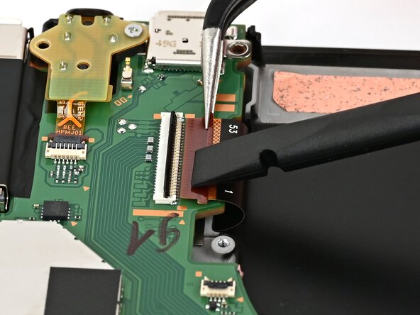 Nintendo Switch 2 Screen Replacement, Connect the screen cable: crwdns2935265:059crwdnd2935265:01crwdnd2935265:03crwdne2935265:0