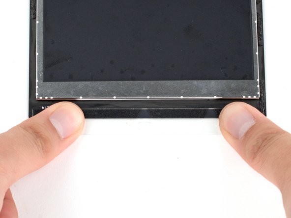 Steam Deck Screen Replacement, Align and place the adhesive strips: crwdns2935265:041crwdnd2935265:03crwdnd2935265:03crwdne2935265:0