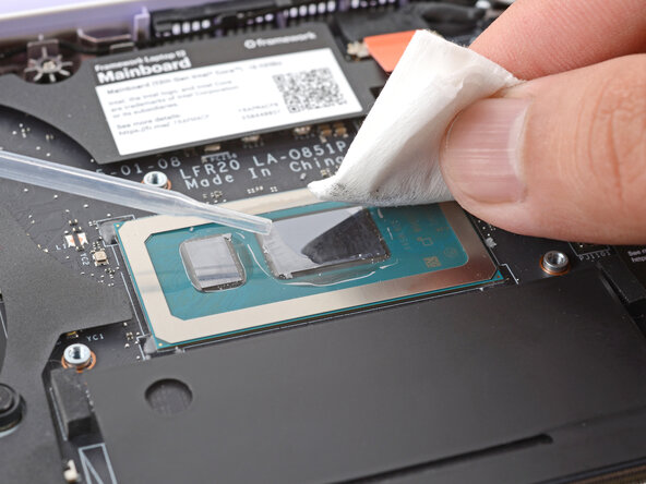 Framework Laptop 12 Heatsink Replacement, Remove the old thermal compound: 11 단계, 이미지 1개 중 1개