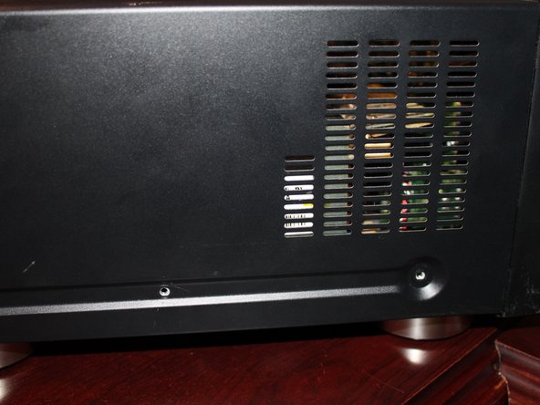 Volume Control Potentiometer Cleaning, Remove the side panel screws: crwdns2935265:03crwdnd2935265:03crwdnd2935265:03crwdne2935265:0