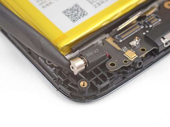 Motorola Moto E4 Plus LCD and Digitizer Replacement, Loosen the vibration motor: step 16, image 2 of 2