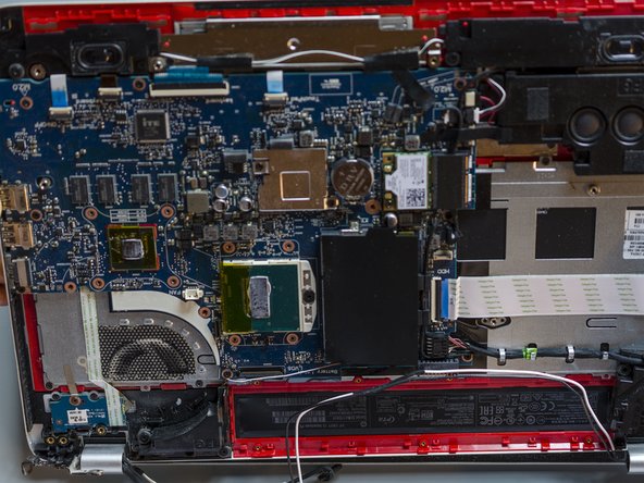 Upgrade the display panel and replace the display cable, Move the top cover aside: stap 0, afbeelding 2 van 3