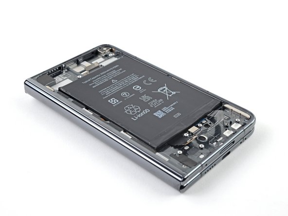 How to Apply New Flip Battery Adhesive in Your Google Pixel Fold, Secure the battery: crwdns2935265:07crwdnd2935265:03crwdnd2935265:03crwdne2935265:0