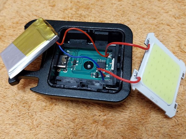 Intermittent ON/OFF Push Button Fault, Push Button Repair, Mini Square Chinese Flashlight: step 3, image 1 of 2