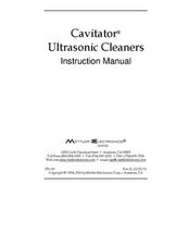 Mettler Cavitator Ultrasonic Cleaner Instruction Manual.pdf