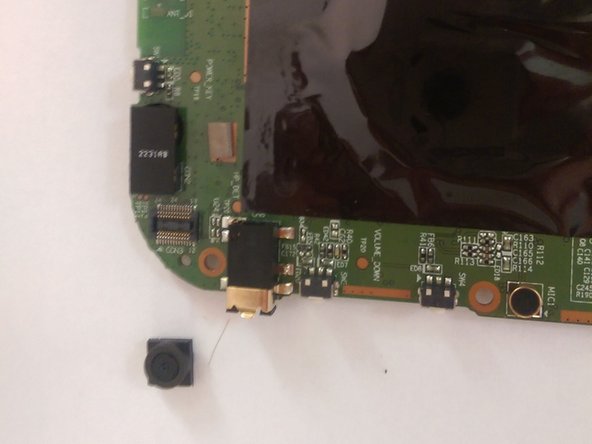 Toshiba Excite 7 Front Facing Camera Replacement, Removing Front Facing Camera: crwdns2935265:09crwdnd2935265:02crwdnd2935265:02crwdne2935265:0