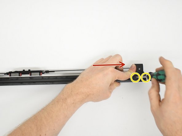 Raptor X Axis Linear Rail Install, Assembly 1c. Install the X Belt cont.: 手順 7、 3の画像 2