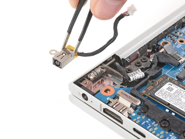 HP EliteBook 845 G7 Power Port Replacement, Remove the power connector port: crwdns2935265:011crwdnd2935265:02crwdnd2935265:02crwdne2935265:0