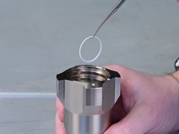 Replace this O-ring with the new O-ring included in the pump repair kit.