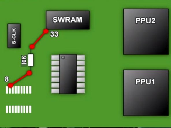 Super Nintendo 50/60 Hz Switchless Mod + LED Mod