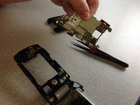 BlackBerry Pearl Flip 8220 Circuit Board and Roller Ball