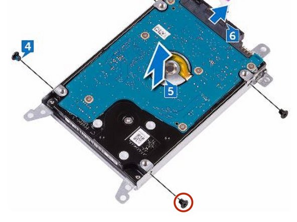 Dell Inspiron 14 3462 Hard Drive Replacement, Remove the Screws: crwdns2935265:04crwdnd2935265:02crwdnd2935265:02crwdne2935265:0