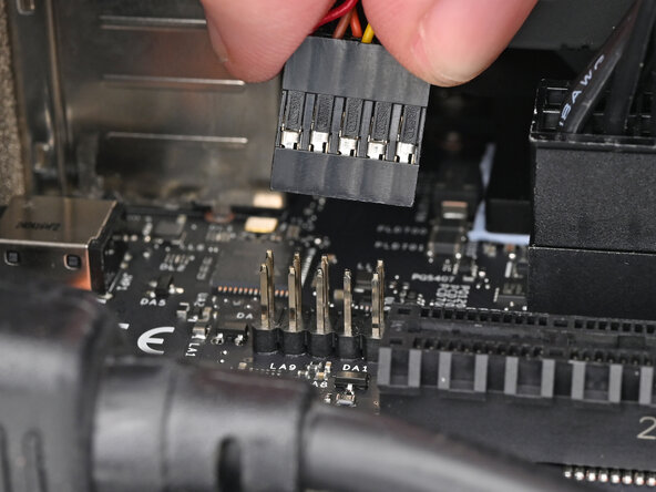 How to Install a Framework Desktop Mainboard Into a Mini‑ITX Case, Connect the HD audio: step 27, image 1 of 2