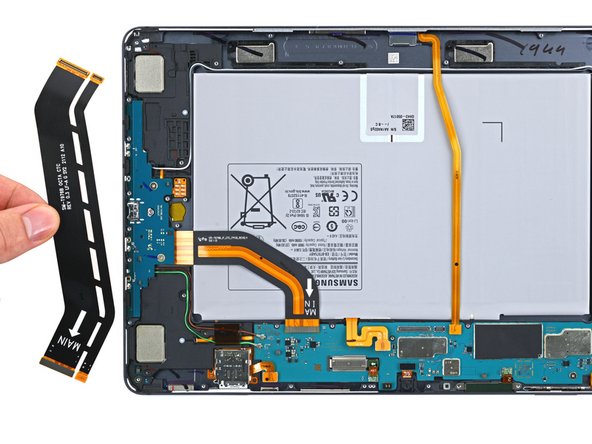 Samsung Galaxy Tab S7 Plus Loudspeaker Assembly Replacement, Remove the display cable: crwdns2935265:023crwdnd2935265:02crwdnd2935265:02crwdne2935265:0