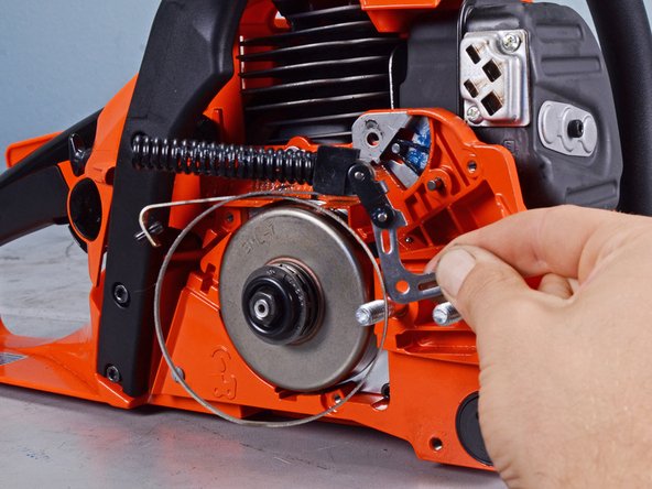 Echo Chain Saw CS4910 2020 Oiler System Replacement, Remove the chain brake assembly: crwdns2935265:019crwdnd2935265:03crwdnd2935265:03crwdne2935265:0