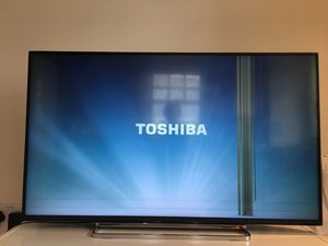 coloured lines on TV - Toshiba Television -