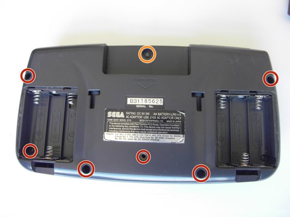 Remplacement de l'écran du Sega Game Gear, Boitier: étape 3, image 1 de 1