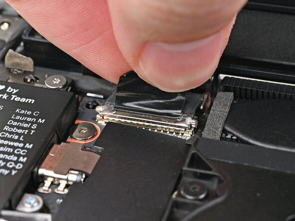 Framework Laptop 13 Mainboard Replacement, Disconnect the eDP Cable: step 17, image 1 of 2