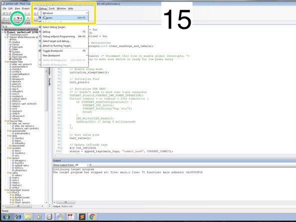 Autosampler Open-Storm Board Reprogramming (For Old & New Versions), Programming the motherboard.: step 5, image 3 of 3