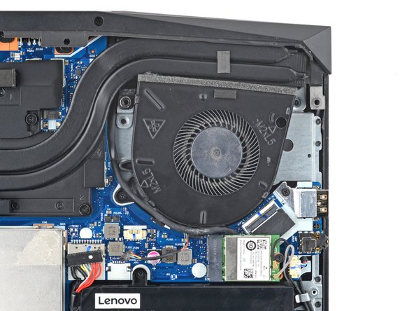 Lenovo Legion Y7000P Hinge Cover Replacement, Unfasten the left fan: crwdns2935265:014crwdnd2935265:02crwdnd2935265:02crwdne2935265:0