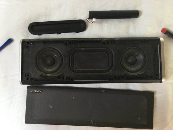Sony SRS-BTX300 Battery Pack Disassembly, Remove front enclosure: step 5, image 3 of 3