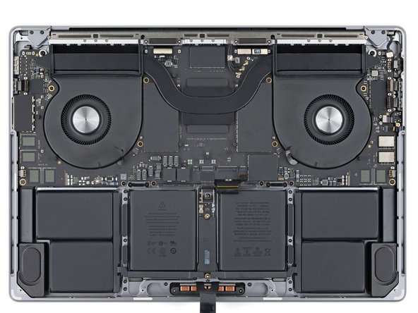 MacBook Pro 16" 2023 Logic Board and Heatsink Removal, Unfasten the logic board: stap 0, afbeelding 2 van 2